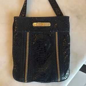 Michael Kors Black Snakeskin Crossbody